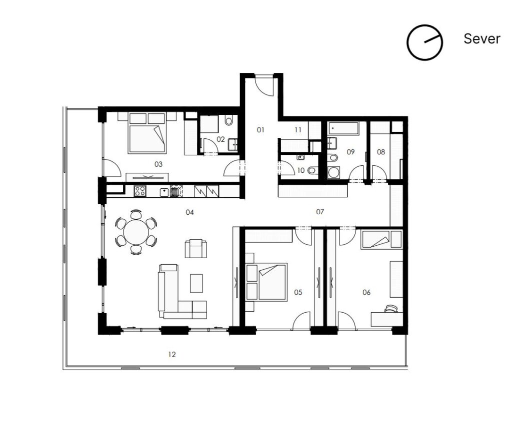 4-izbový byt Braislava Ružinov 146.3 m²